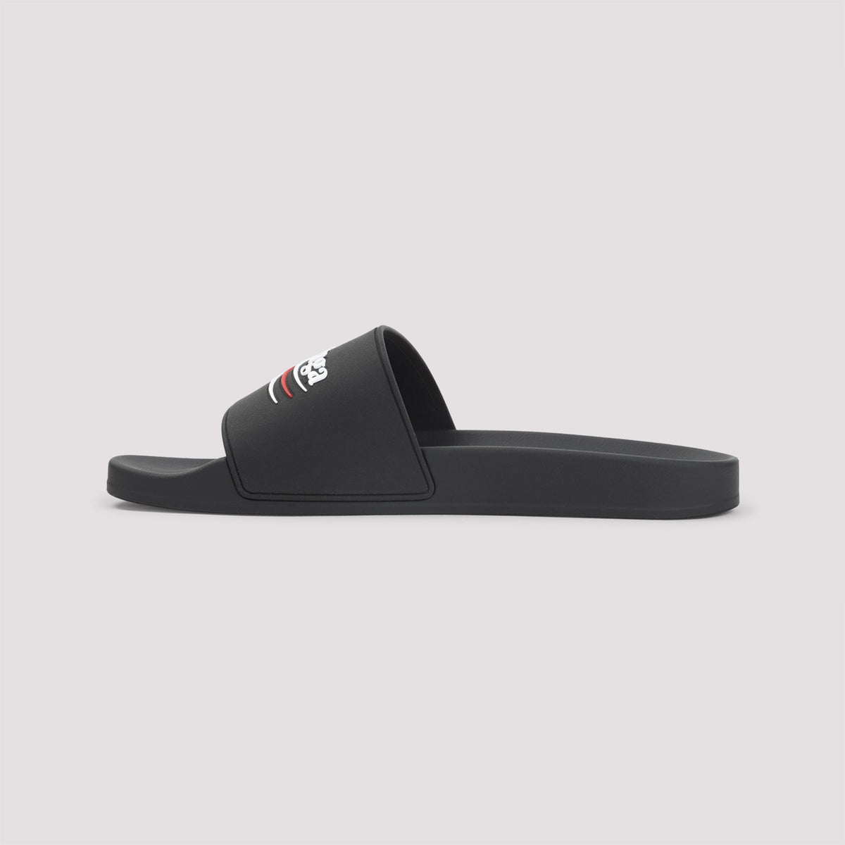 Balenciaga Pool Rubber Political Logo Slide Men