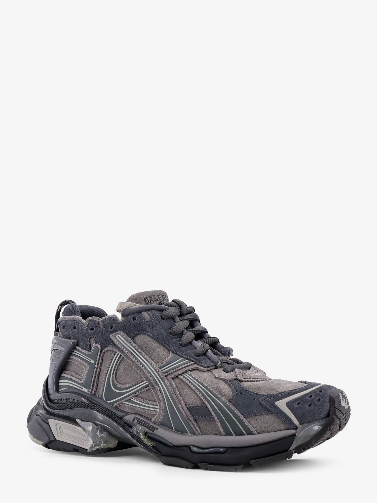 Balenciaga Men Runner Low-Top Suede Sneakers