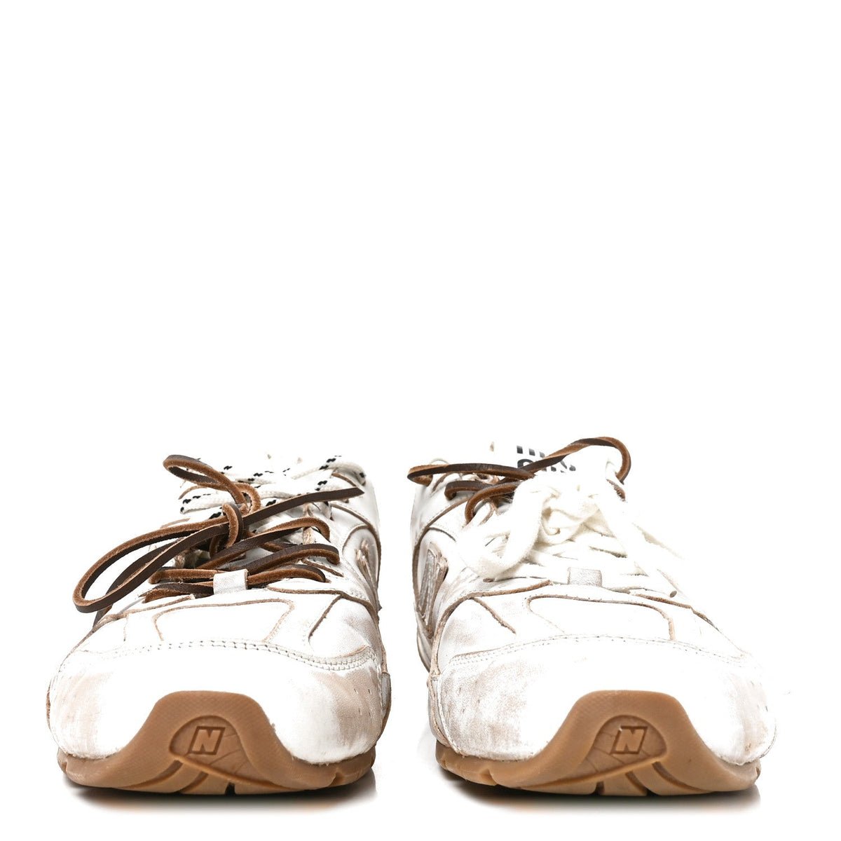 X NEW BALANCE Bleached Calfskin 530 SL SneakersWhite
